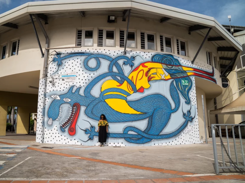 Milmurs production, Street-art, Martinique, Montréal, Amy Lee - festival fort de france 2019